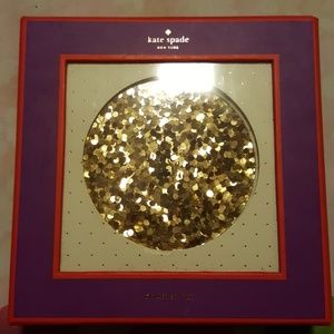 Kate Spade Happy Hour Coaster Set-Gold